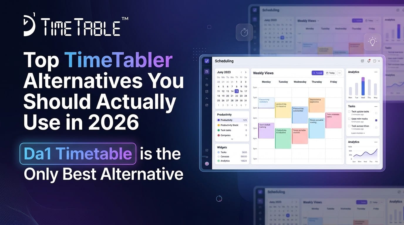 Top TimeTabler Alternatives You Should Actually Use in 2026