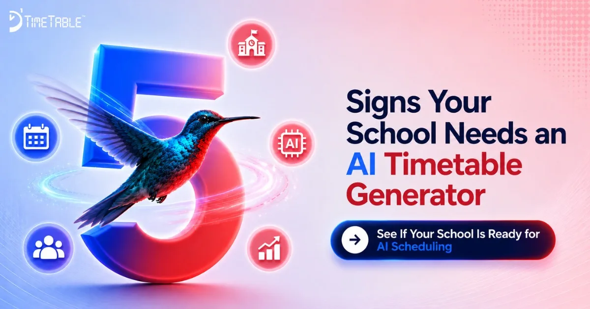 5 Signs Your School Needs an AI Timetable Generator for Private Schools